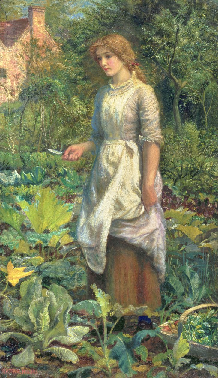Phyllis, ok.1887 autorstwa Arthur Hughes