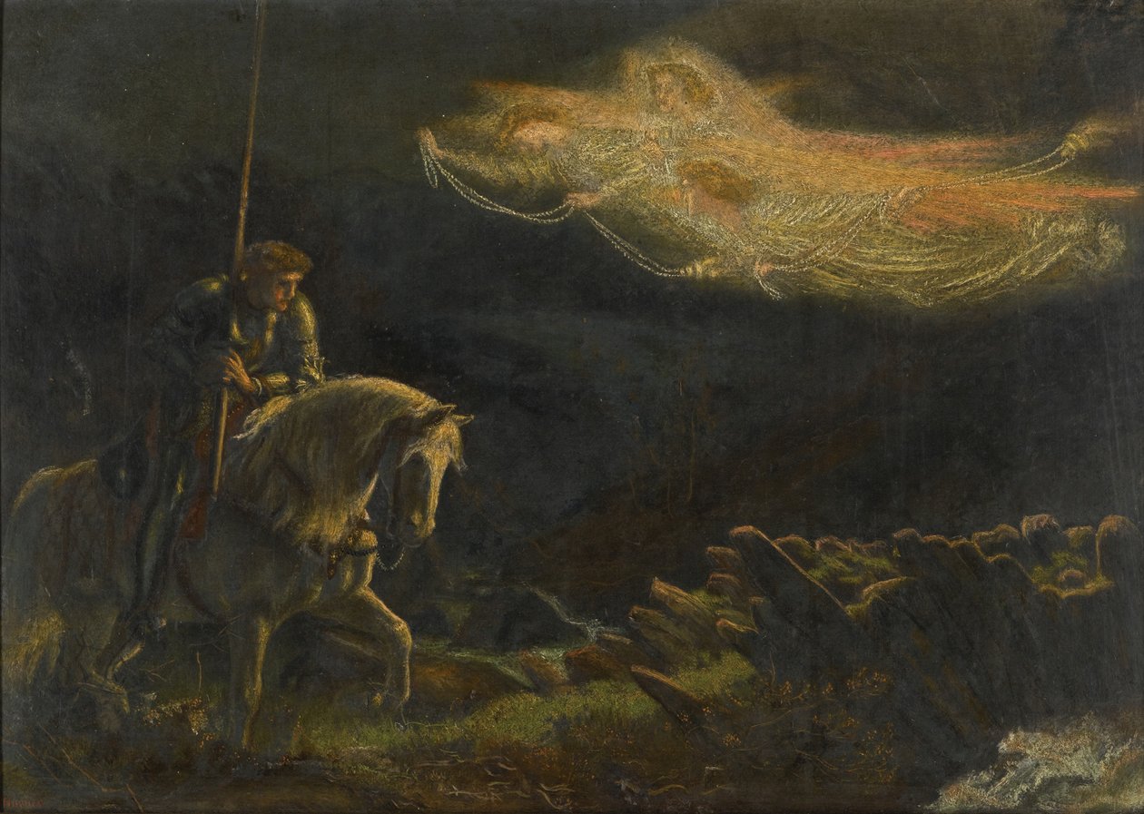Sir Galahadzie. W poszukiwaniu Świętego Graala autorstwa Arthur Hughes