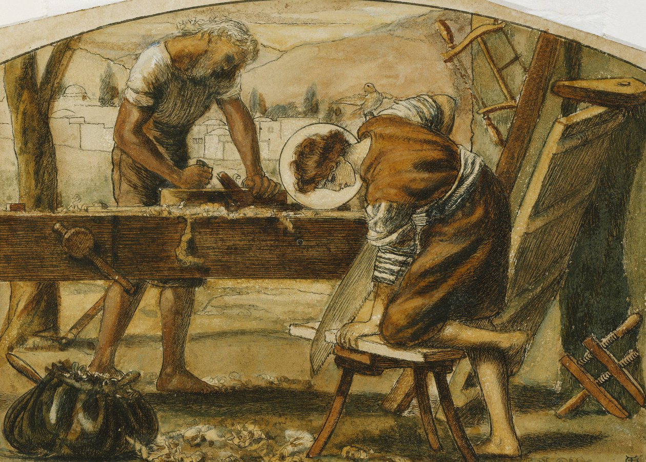 Stolarz, autorstwa Arthur Hughes