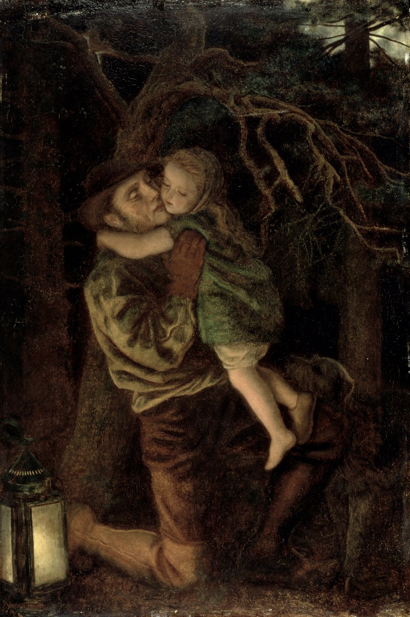 Zagubione dziecko, 1866 autorstwa Arthur Hughes
