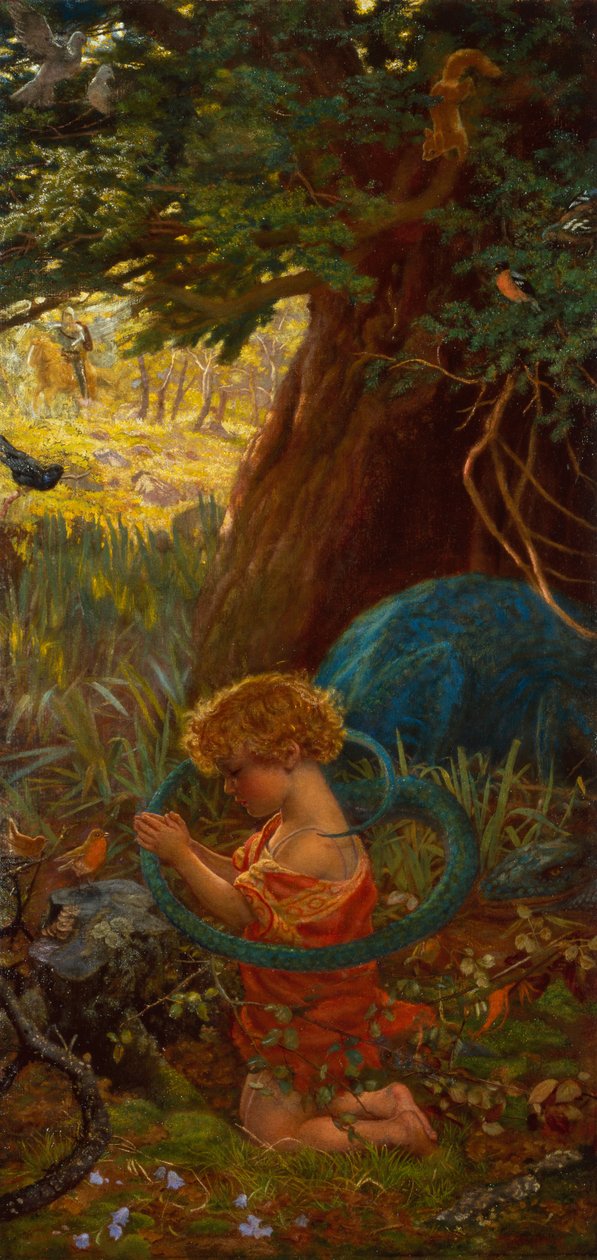 Ocalenie (olej na płótnie) autorstwa Arthur Hughes