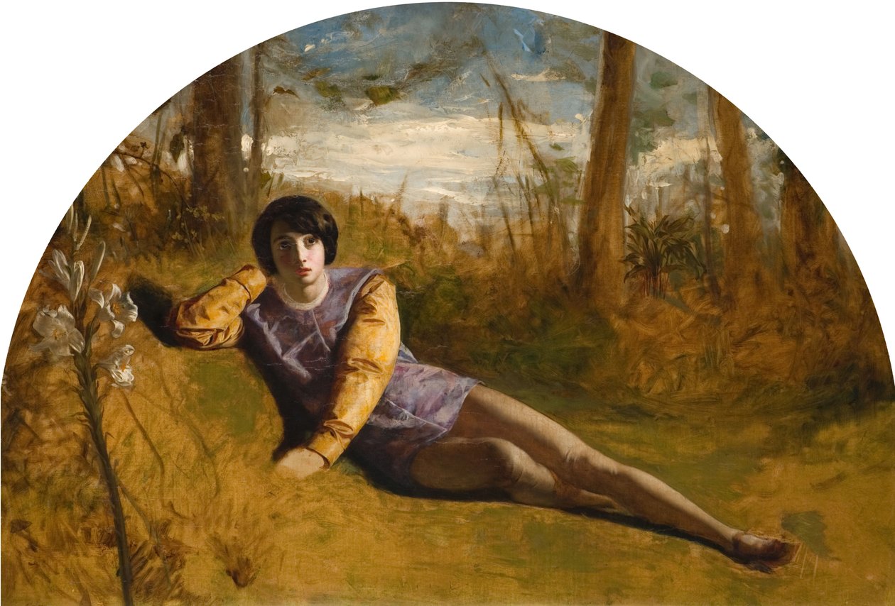 Młody poeta, 1849. autorstwa Arthur Hughes