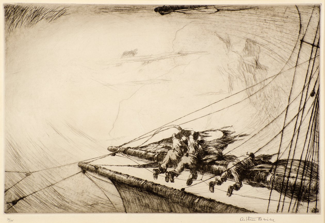 Na Yardarmie autorstwa Arthur John Briscoe