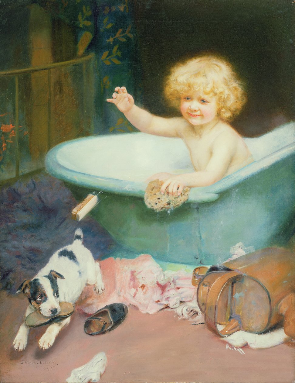 Czas na kąpiel autorstwa Arthur John Elsley