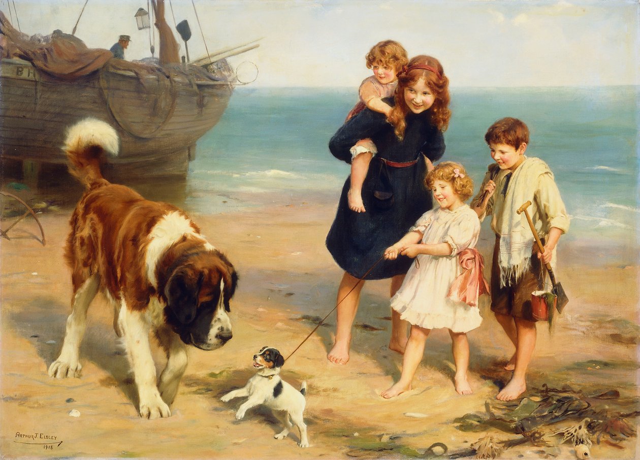 Letnia zabawa autorstwa Arthur John Elsley