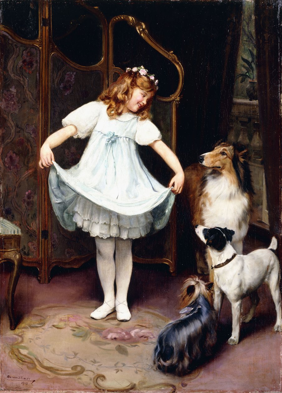 Nowa sukienka autorstwa Arthur John Elsley