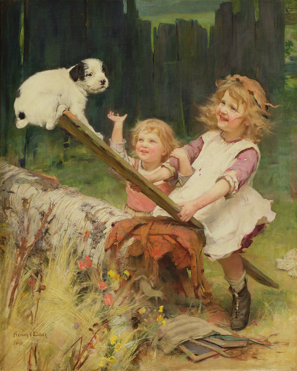 Huśtawka autorstwa Arthur John Elsley