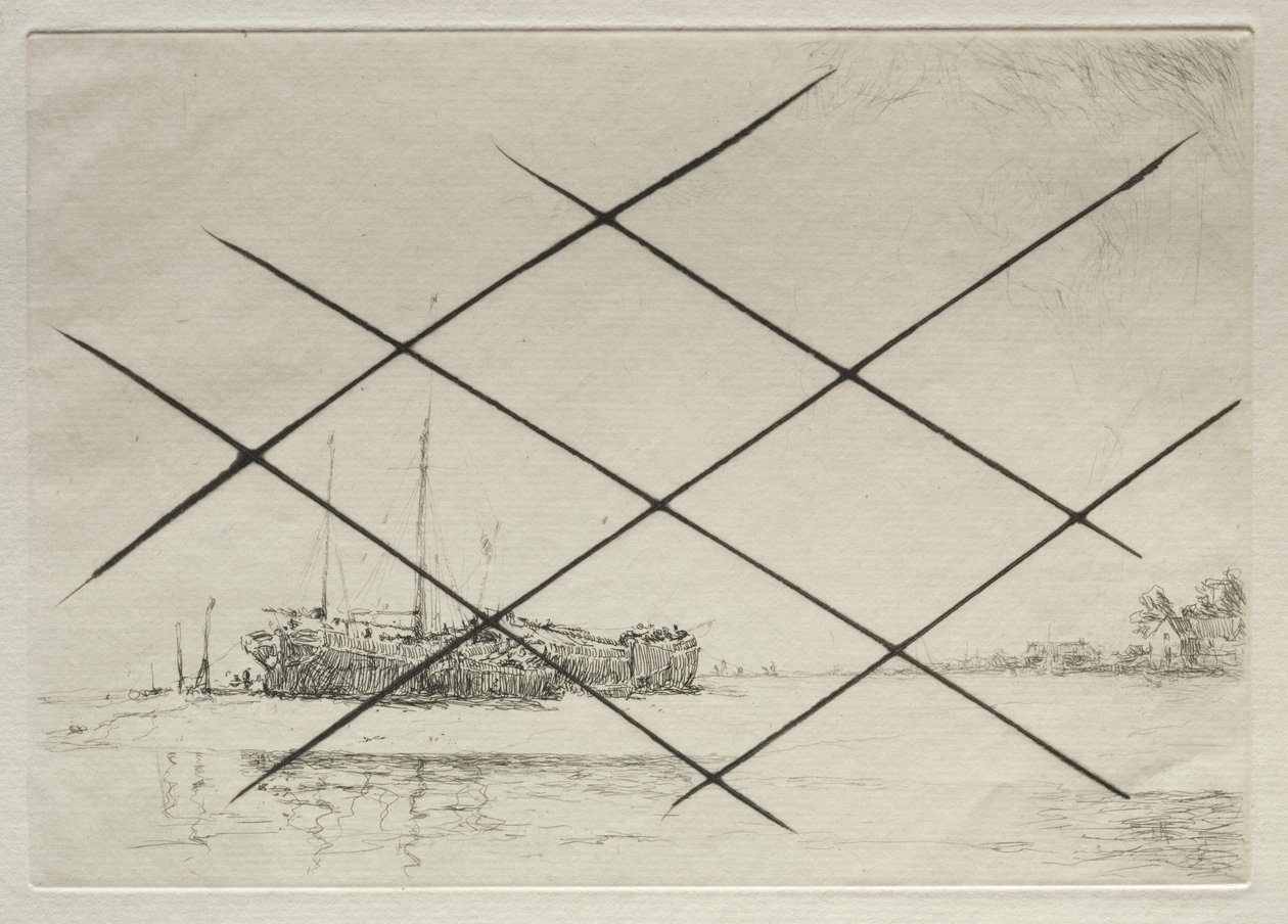 Na twardym, w Pin Mill autorstwa Arthur John Trevor Briscoe