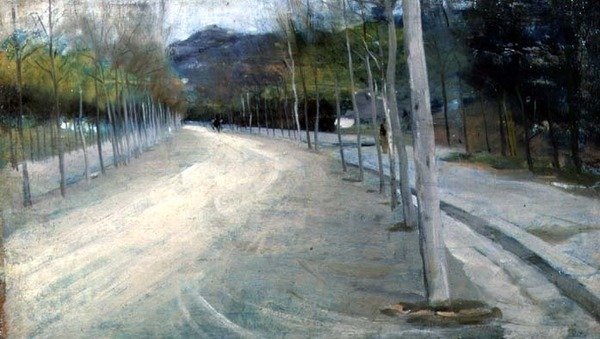 Na Viale we Florencji autorstwa Arthur Lemon