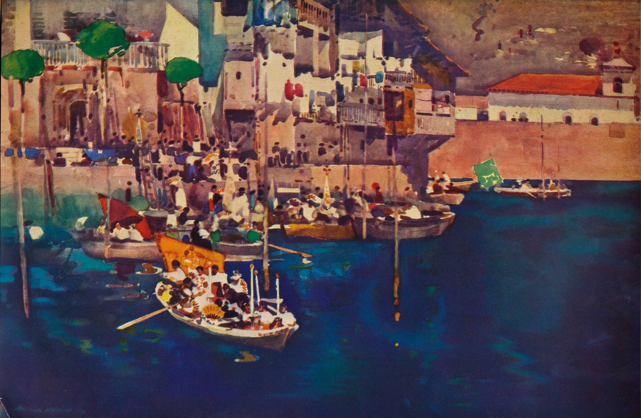 Port śródziemnomorski, 1892 1935 autorstwa Arthur Melville