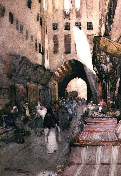 Turecki bazar autorstwa Arthur Melville
