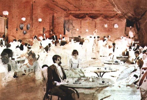 Klub Gardenia z panią Melville na pierwszym planie autorstwa Arthur Melville