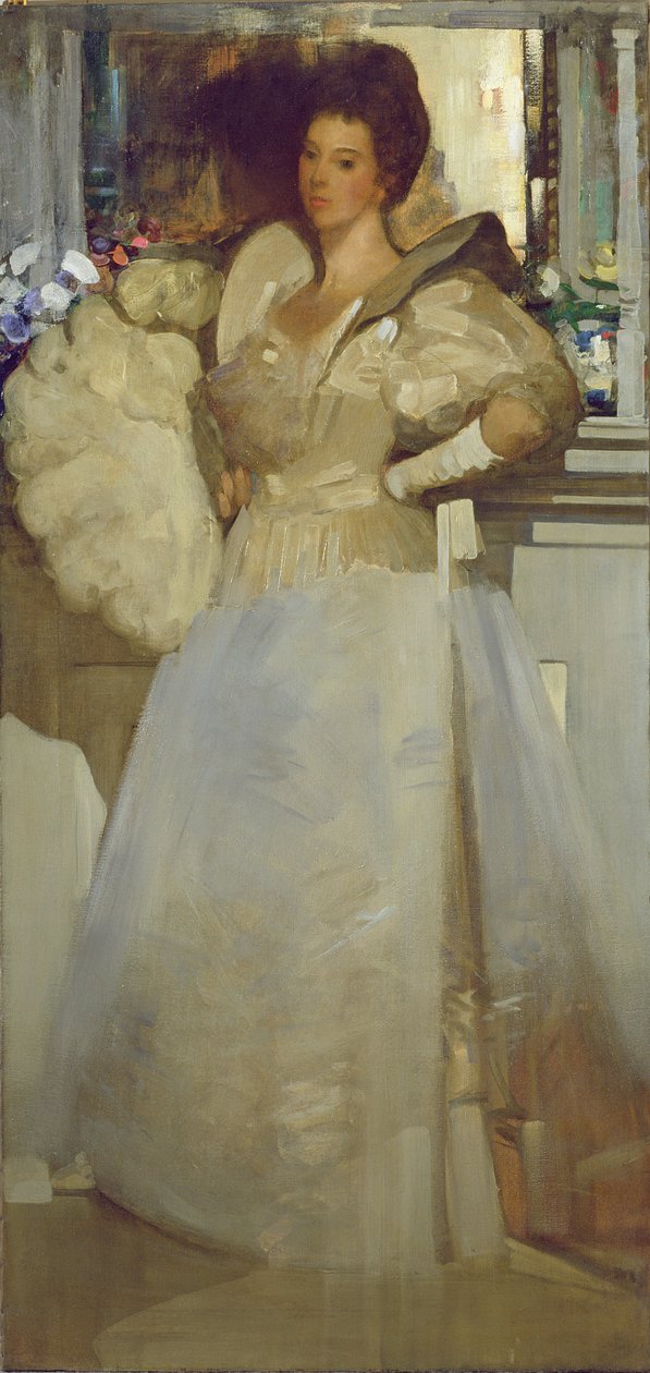 Opal and Grey, Portret panny Rachel White, 1897 autorstwa Arthur Melville
