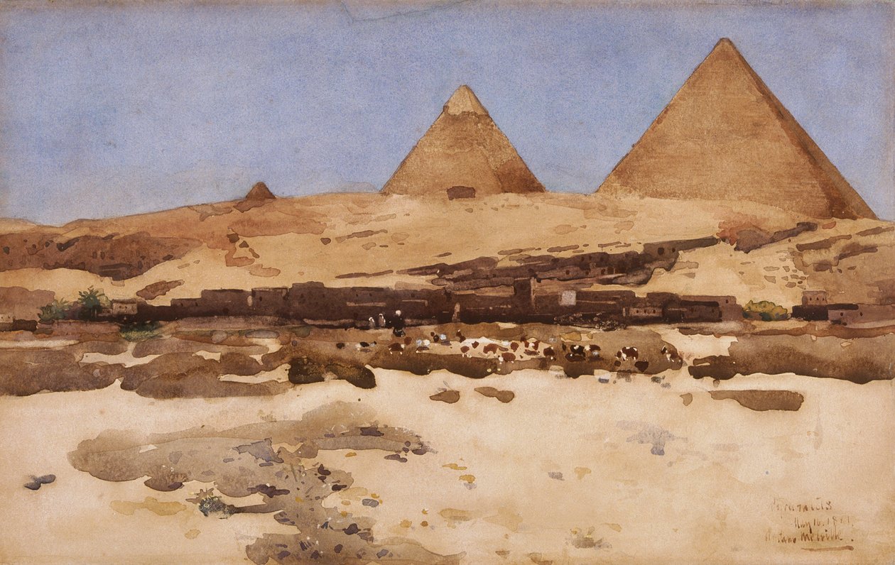 „Piramidy”, 1881 r. autorstwa Arthur Melville