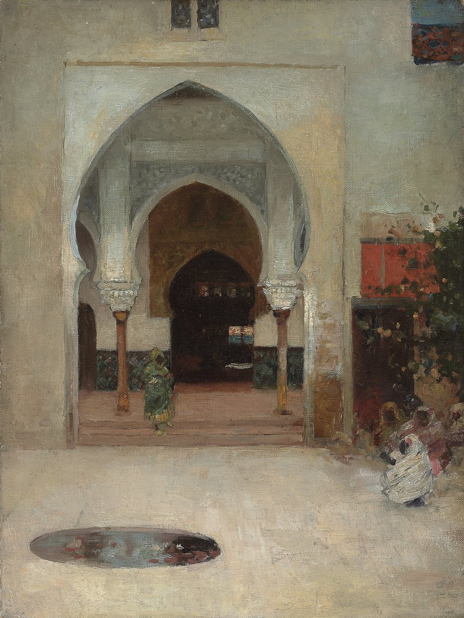 Studium do „U drzwi seraju”, ok. 1930 r. 1890 autorstwa Arthur Melville