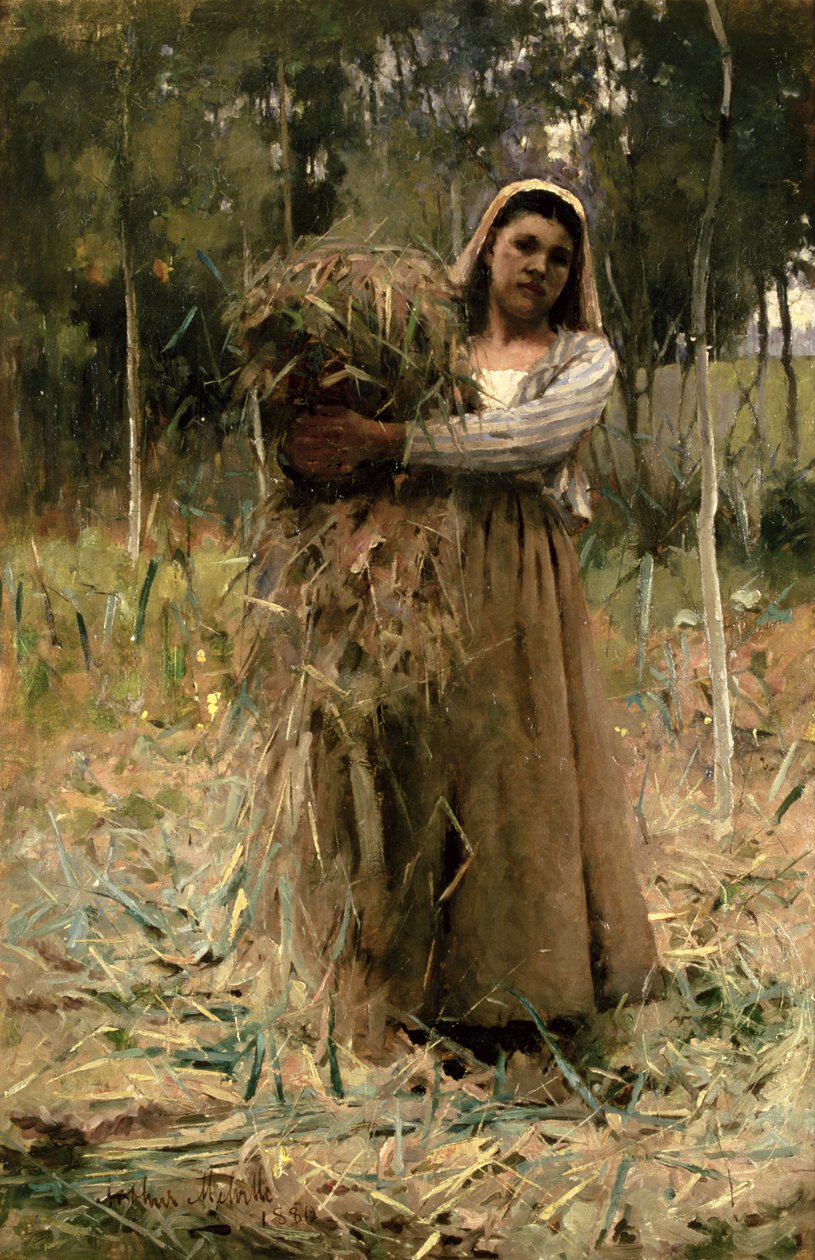 Wieśniaczka (Zbieraczka Fagot) 1880 autorstwa Arthur Melville