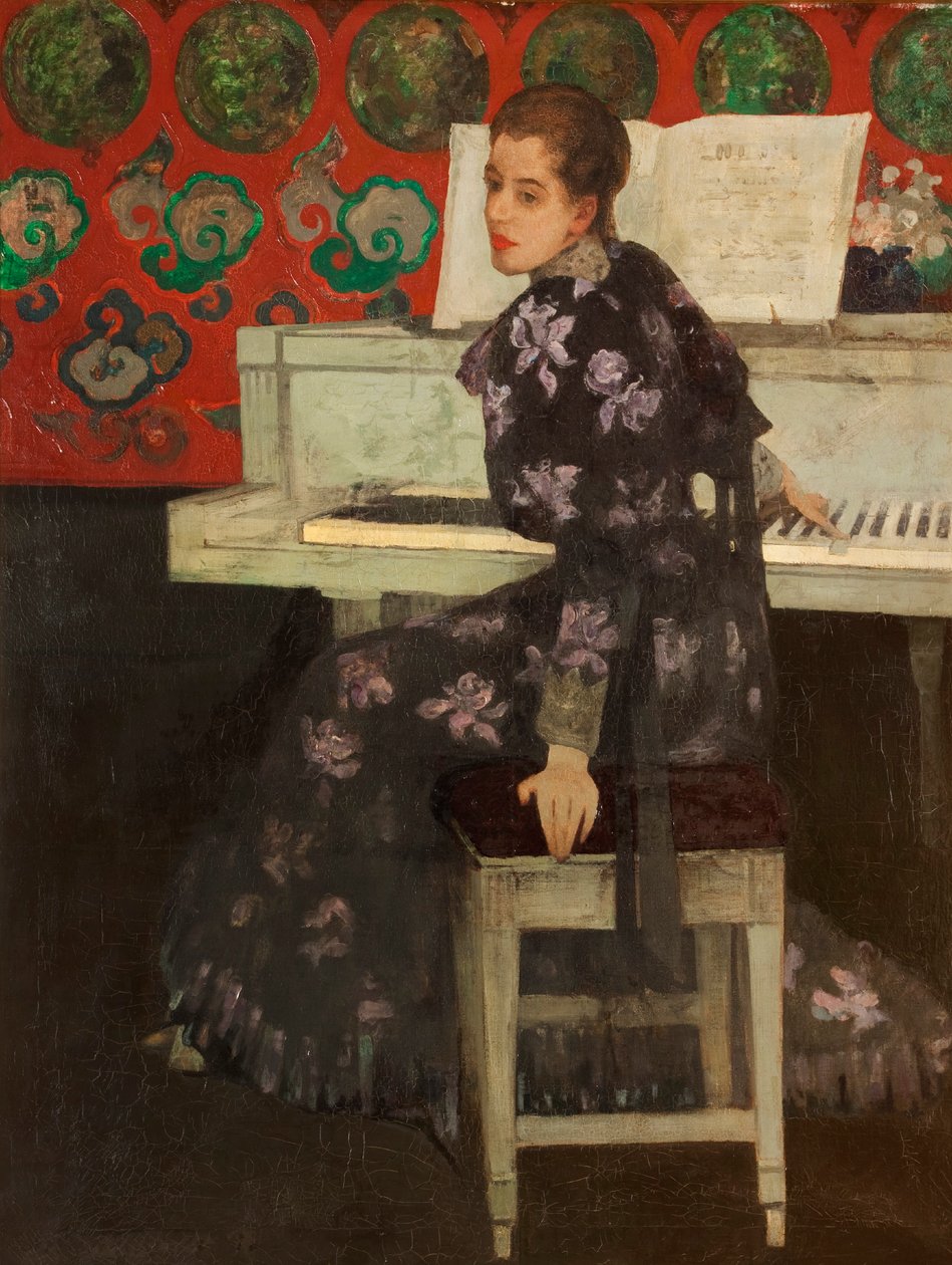 Białe pianino, 1894 autorstwa Arthur Melville