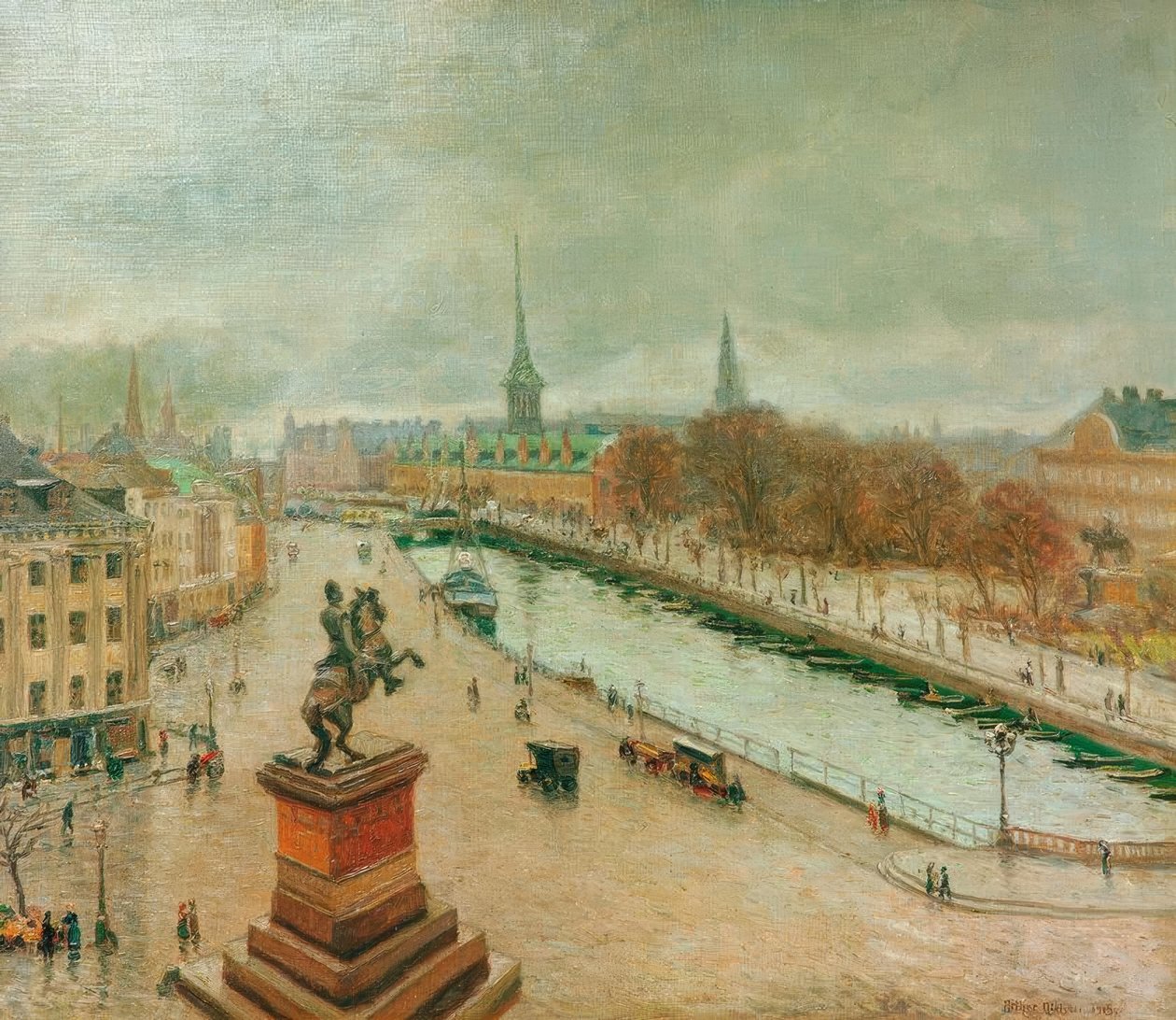 Widok na Kopenhagę autorstwa Arthur Nielsen