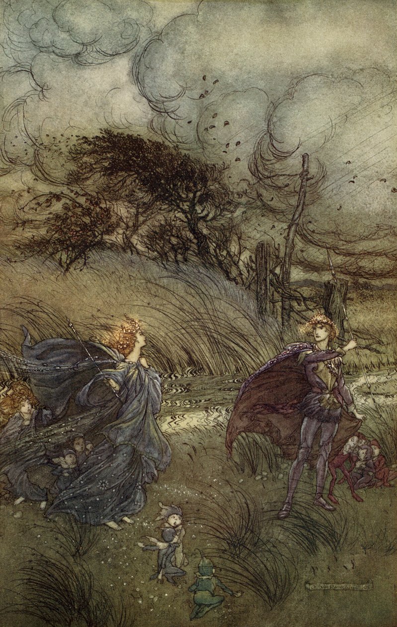 Sen nocy letniej autorstwa Arthur Rackham