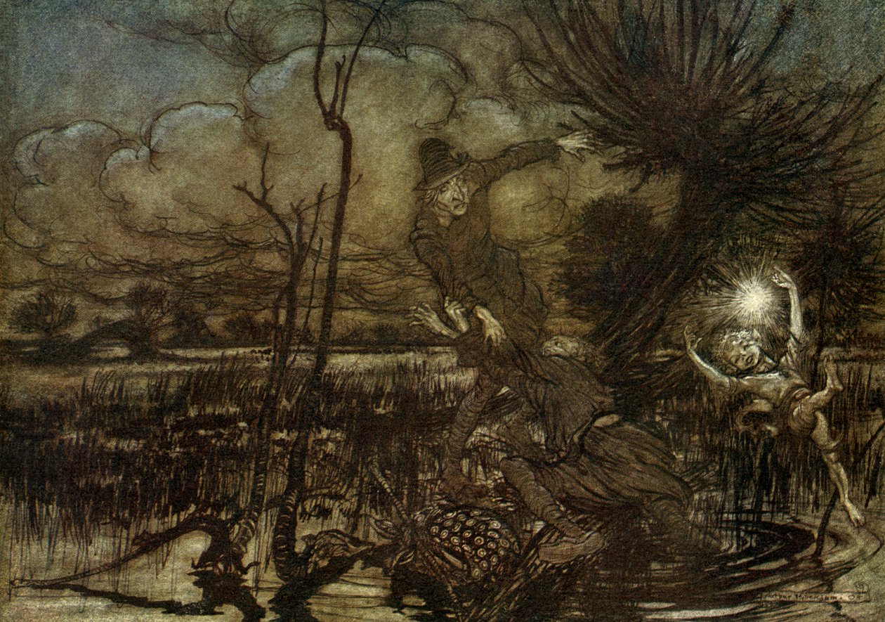 Sen nocy letniej autorstwa Arthur Rackham