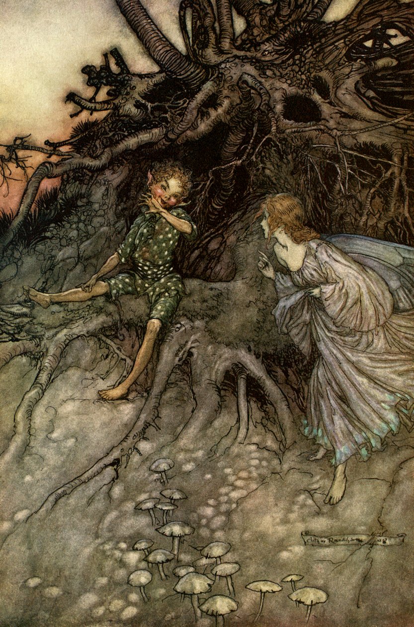 Sen nocy letniej autorstwa Arthur Rackham