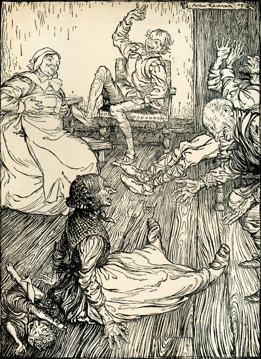 Sen nocy letniej autorstwa Arthur Rackham