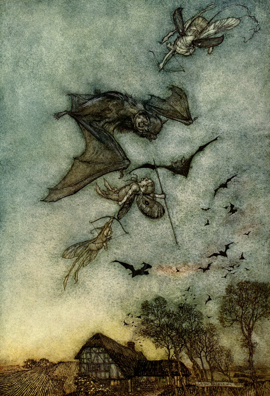 Sen nocy letniej autorstwa Arthur Rackham