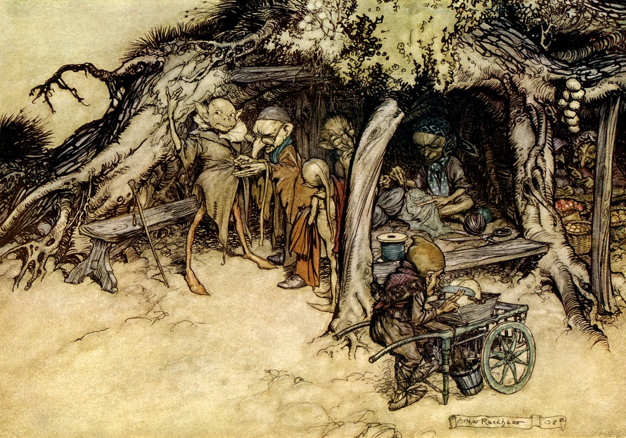 Sen nocy letniej autorstwa Arthur Rackham