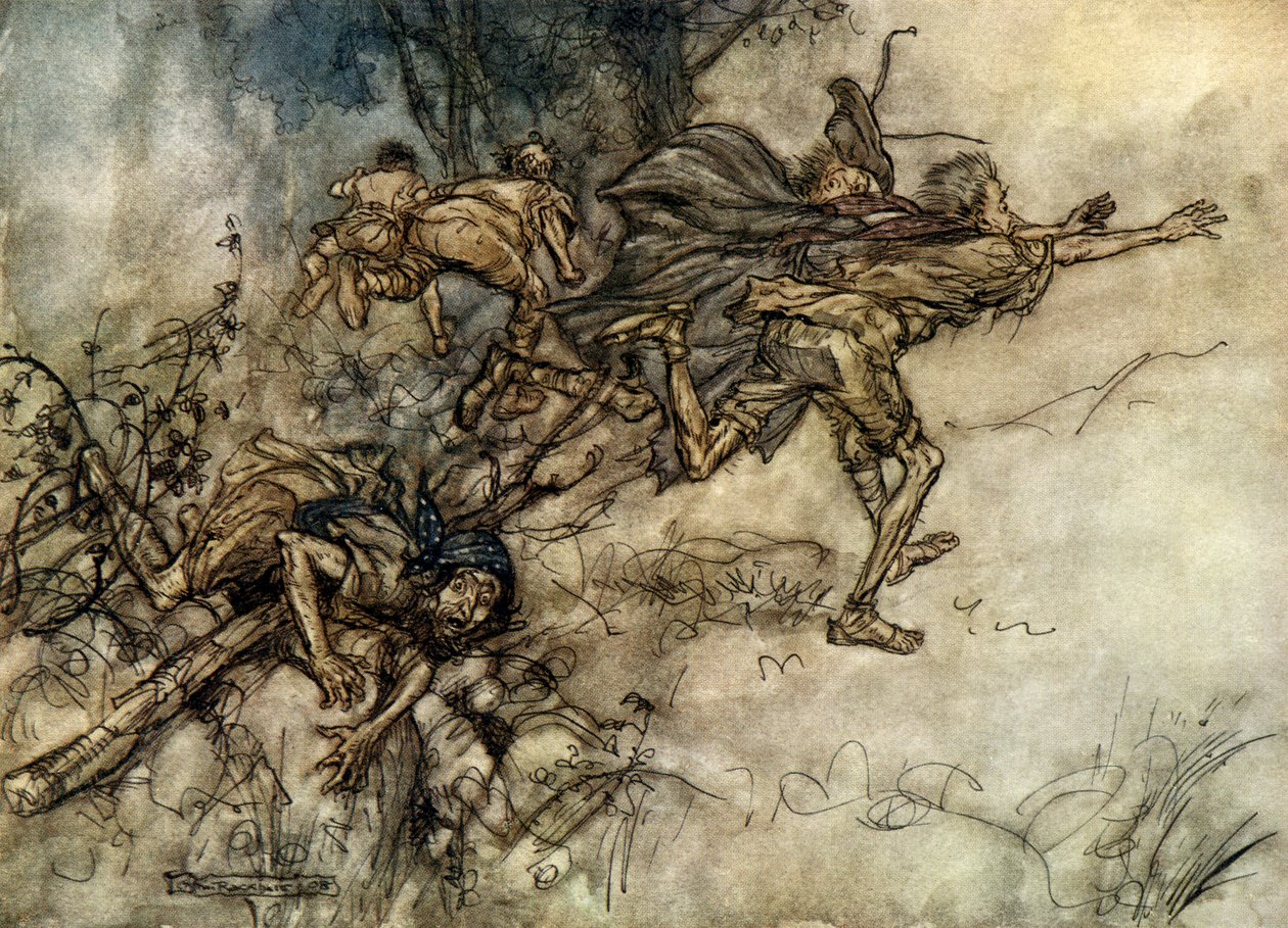 Sen nocy letniej autorstwa Arthur Rackham