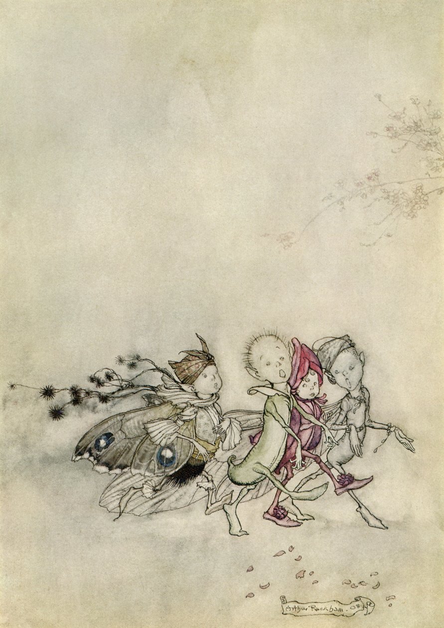 Sen nocy letniej autorstwa Arthur Rackham
