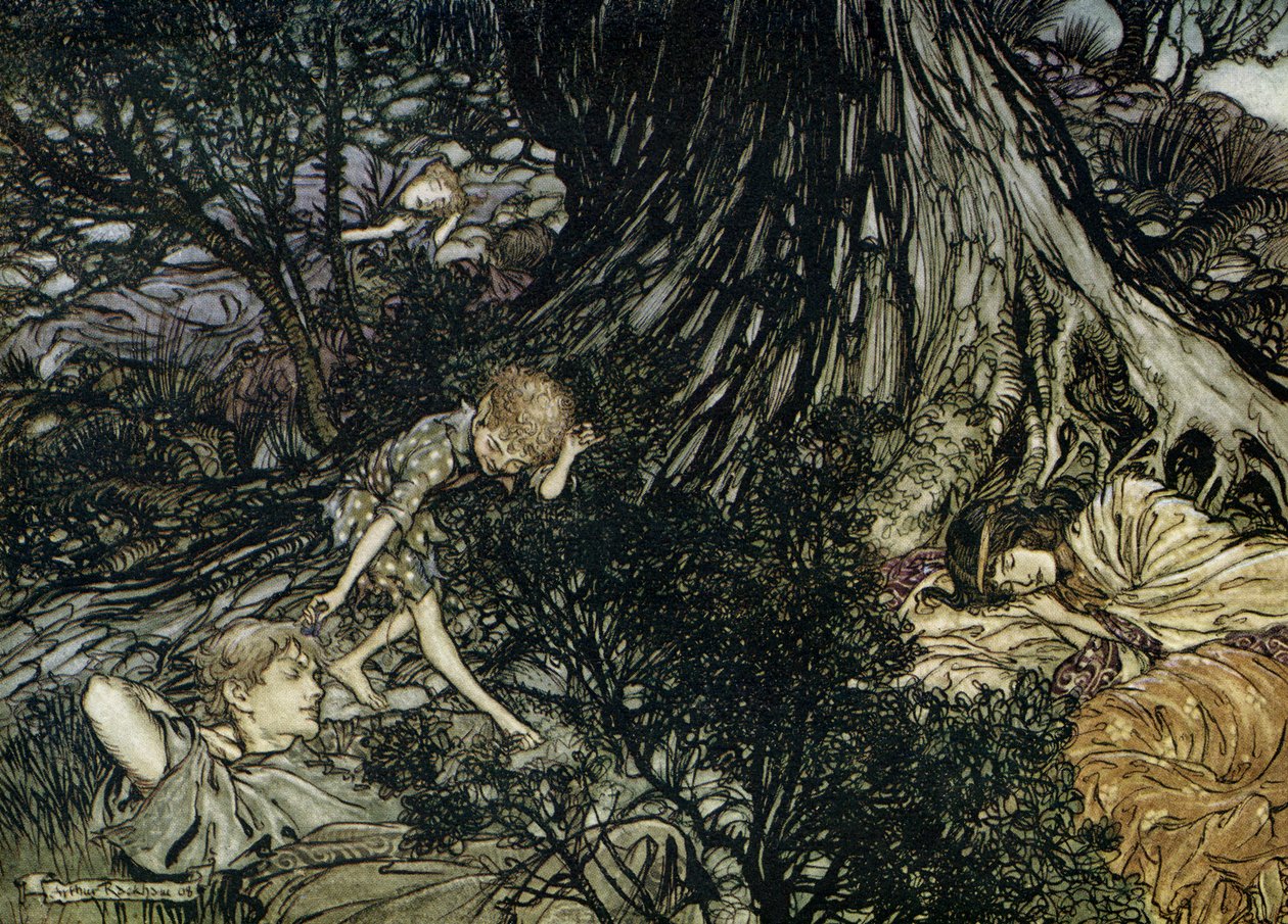 Sen nocy letniej autorstwa Arthur Rackham