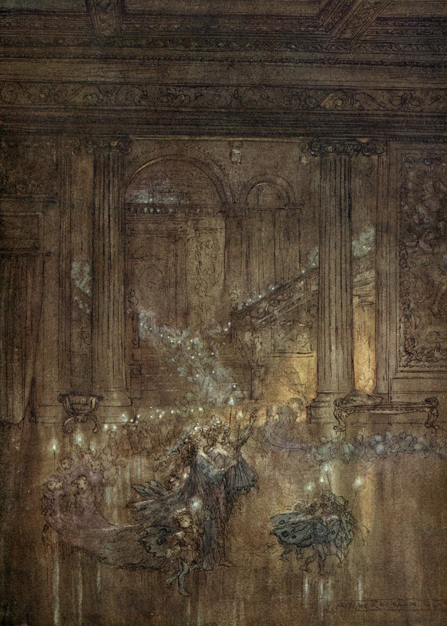 Sen nocy letniej autorstwa Arthur Rackham