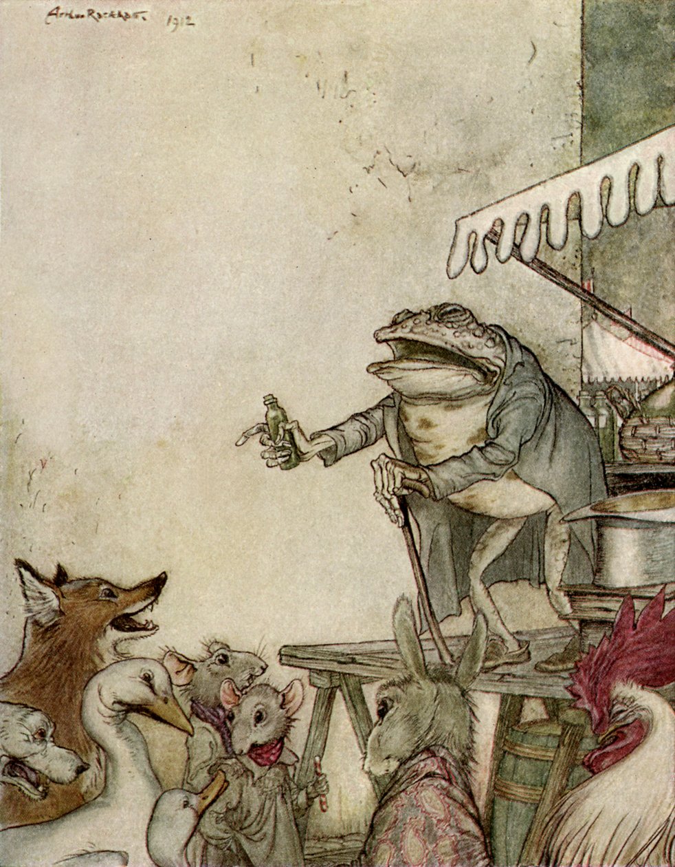 Bajki Ezopa autorstwa Arthur Rackham