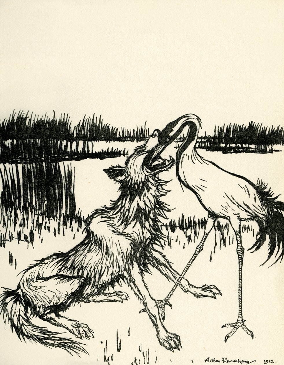 Bajki Ezopa autorstwa Arthur Rackham
