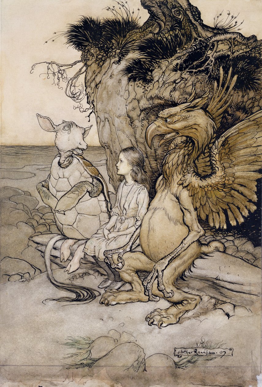 Alice and the Mock Turtle, ilustracja z Alice