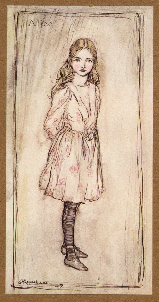Alicja, frontyspis z Alicji w krainie czarów Lewisa Carrolla, wyd. 1907 autorstwa Arthur Rackham