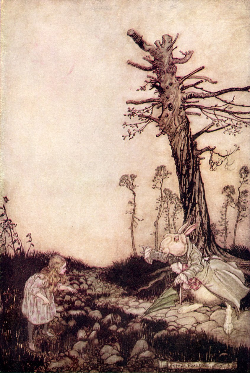 Alicja w Krainie Czarów Lewisa Carrolla autorstwa Arthur Rackham