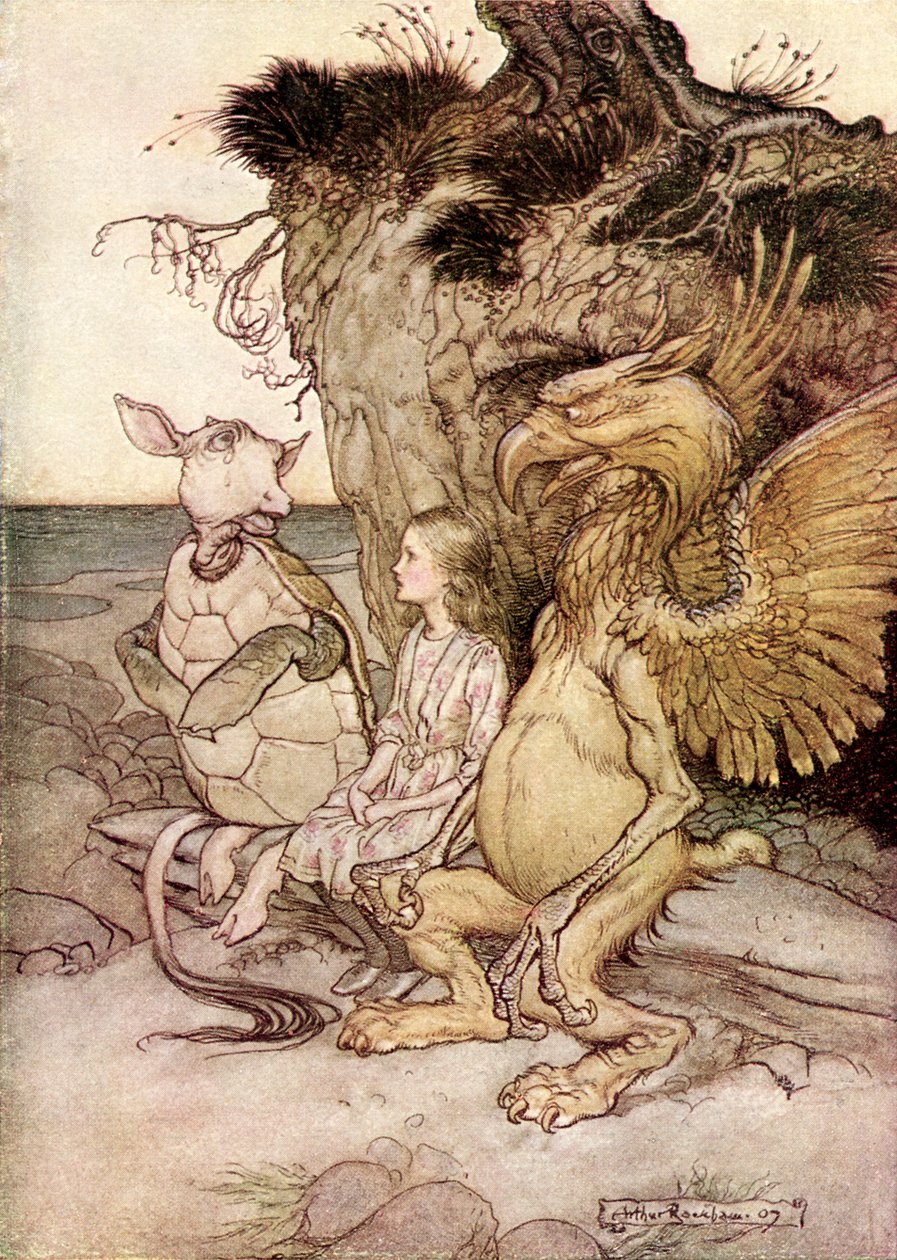 Alicja w Krainie Czarów Lewisa Carrolla autorstwa Arthur Rackham
