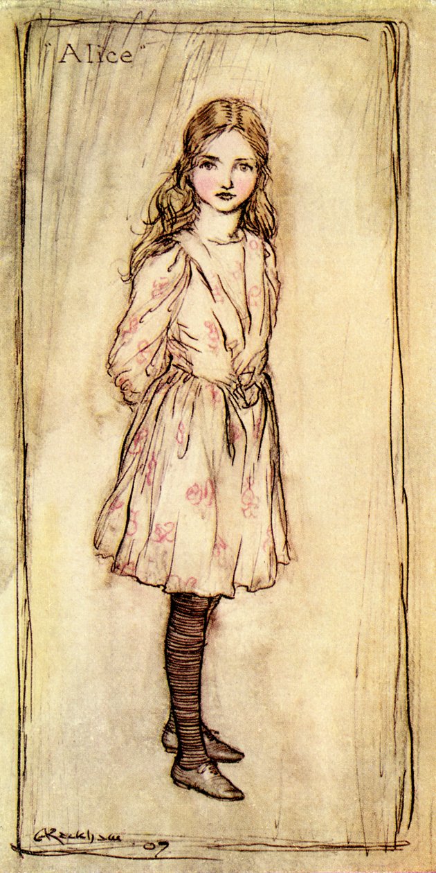 Alicja w Krainie Czarów Lewisa Carrolla autorstwa Arthur Rackham