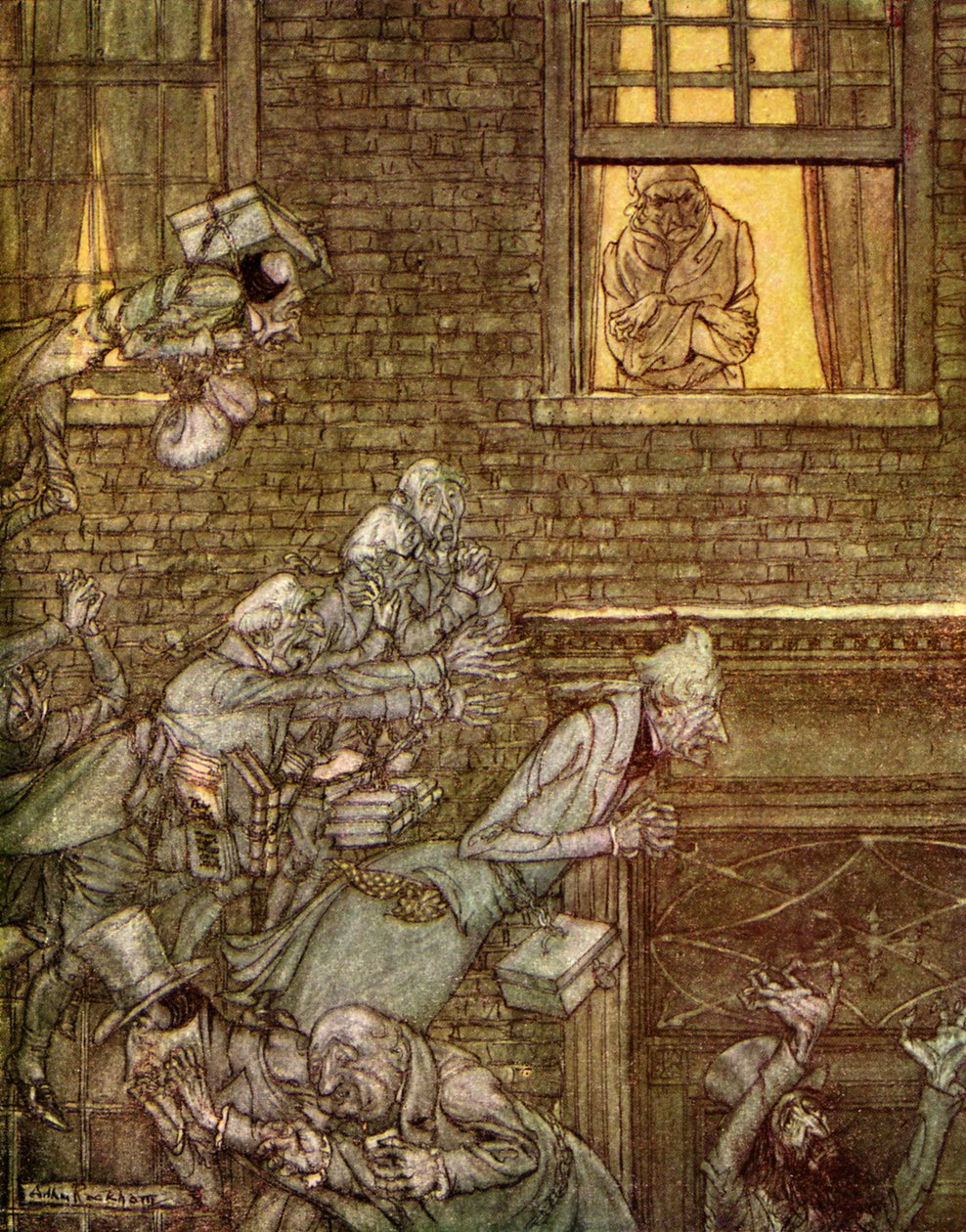 Karola Dickensa „Opowieść wigilijna” autorstwa Arthur Rackham