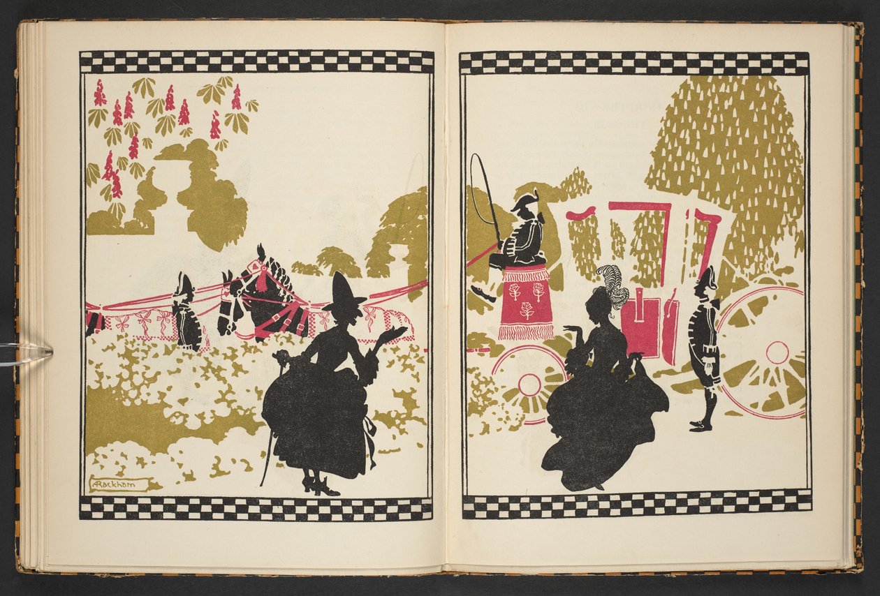 Kopciuszek idący na bal, ilustracja z Kopciuszka, powtórzona przez C.S. Evansa i zilustrowana przez Arthura Rackhama autorstwa Arthur Rackham