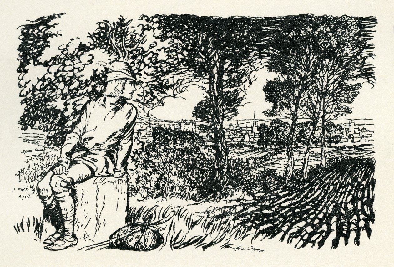 Dicka Whittingtona autorstwa Arthur Rackham