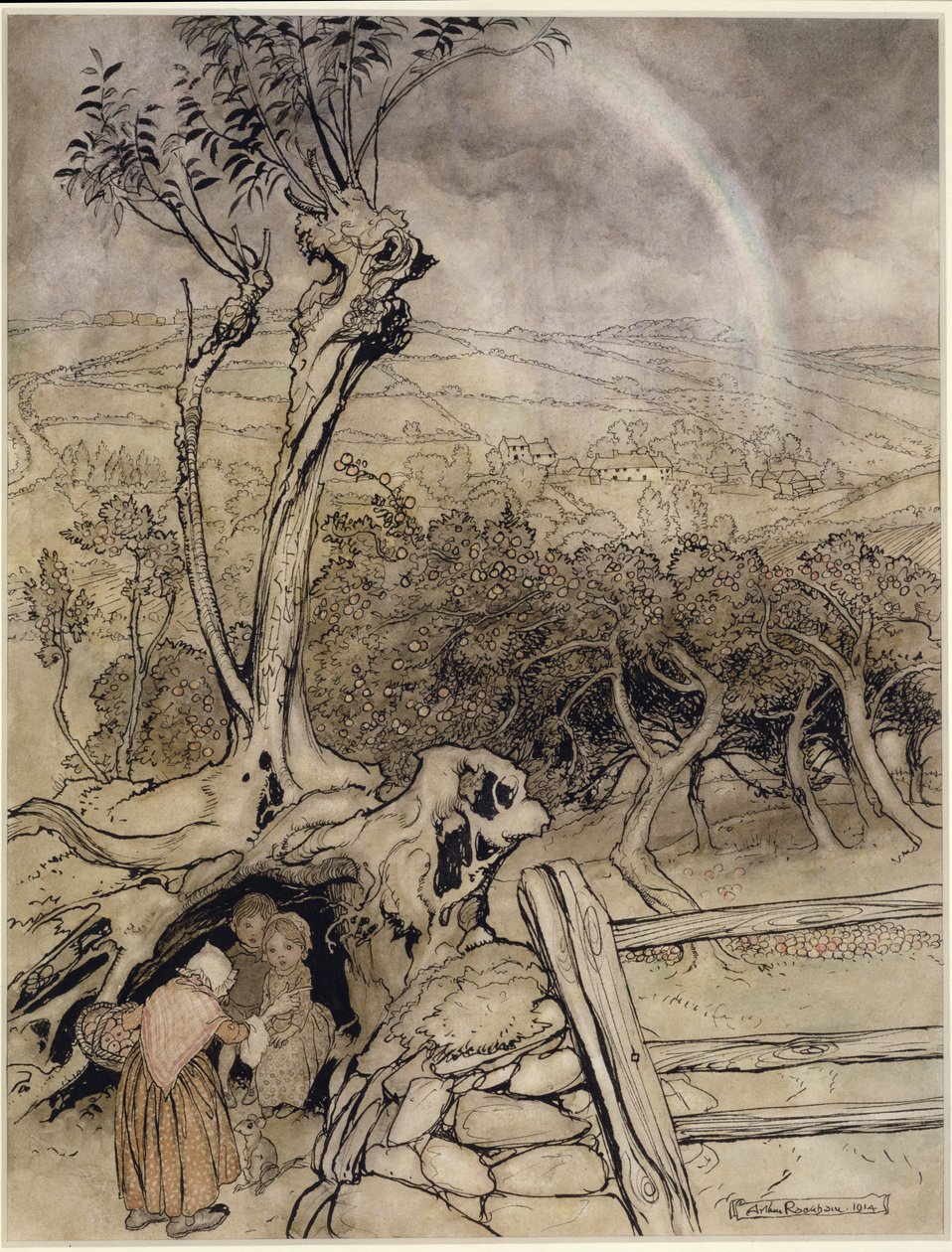 Dokładnie tam, gdzie kończy się tęcza autorstwa Arthur Rackham