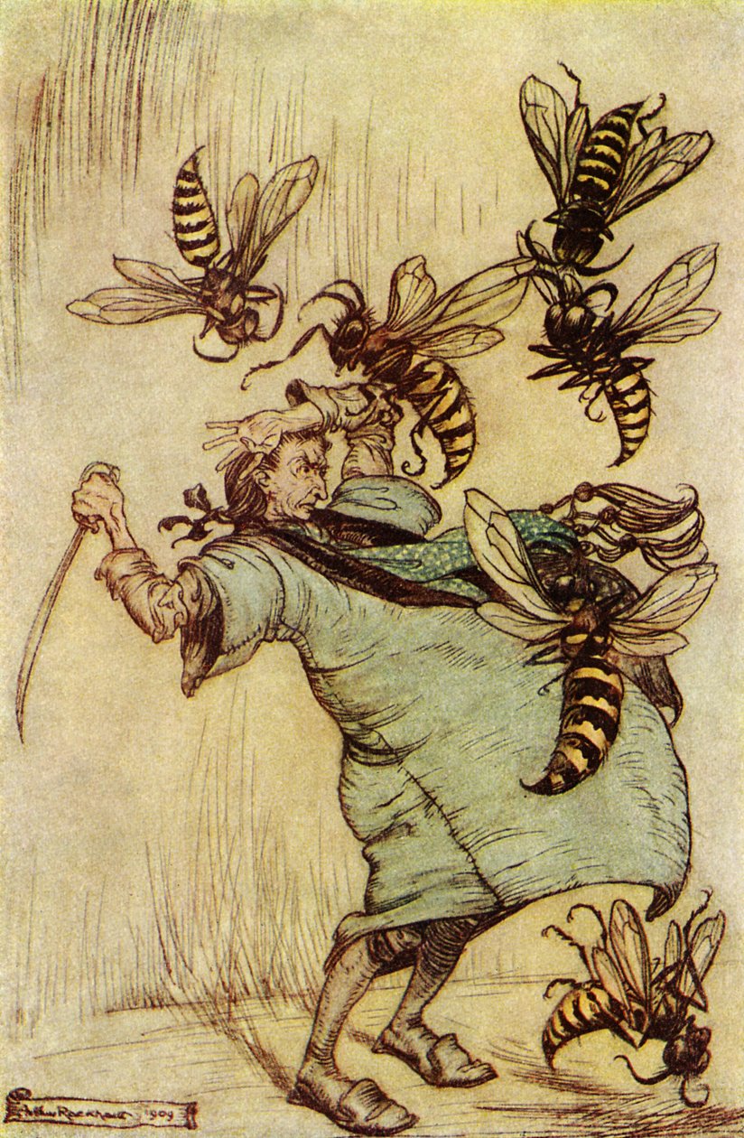 Podróże Guliwera autorstwa Jonathana Swifta autorstwa Arthur Rackham