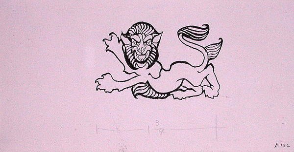 Heraldyczny Lew, ilustracja do 
