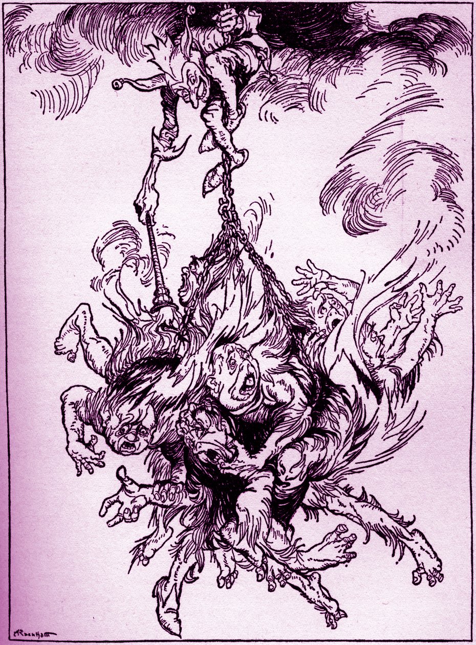 „Hop-Frog” Edgara Allana Poe autorstwa Arthur Rackham
