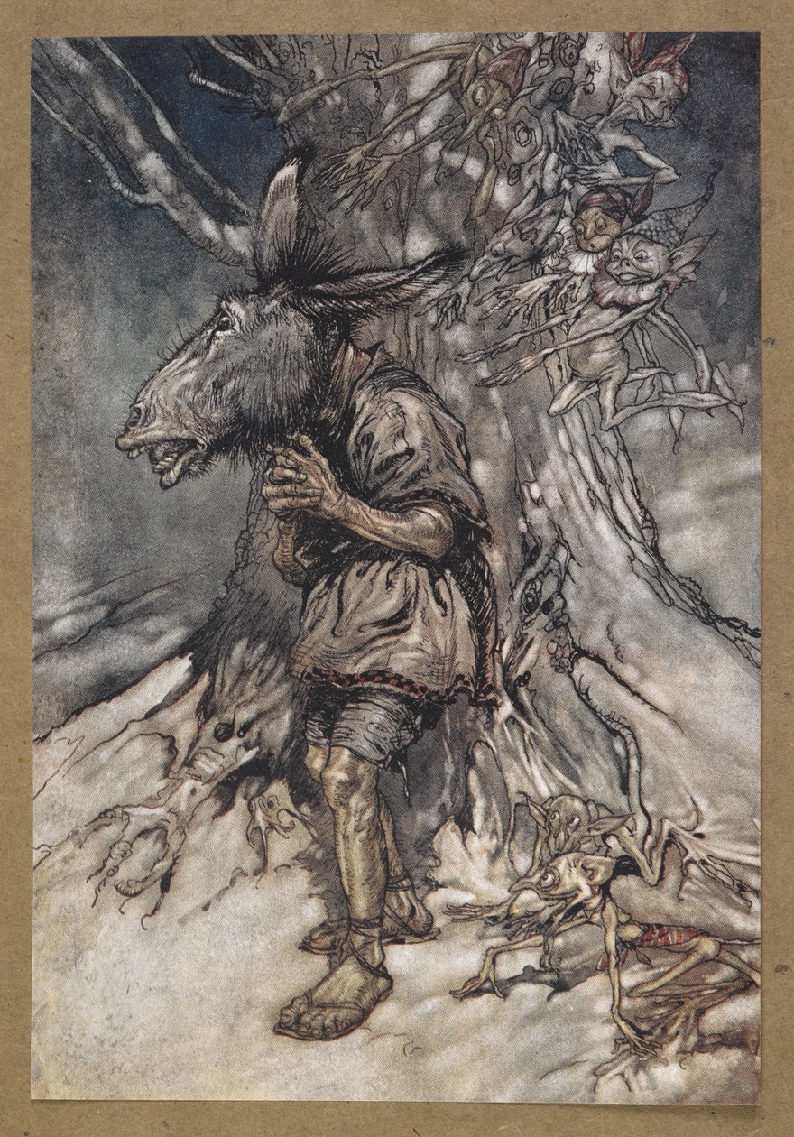 Zaśpiewam, żeby usłyszeli, że się nie boję”. Spód. Kadr z filmu „Sen nocy letniej”. autorstwa Arthur Rackham