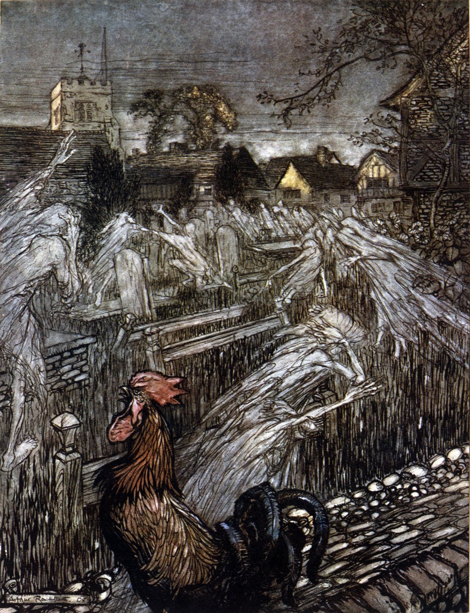 Ilustracja Arthura RACKHAMA (1867-1939) do „Snu letniej nocy” Williama Szekspira autorstwa Arthur Rackham