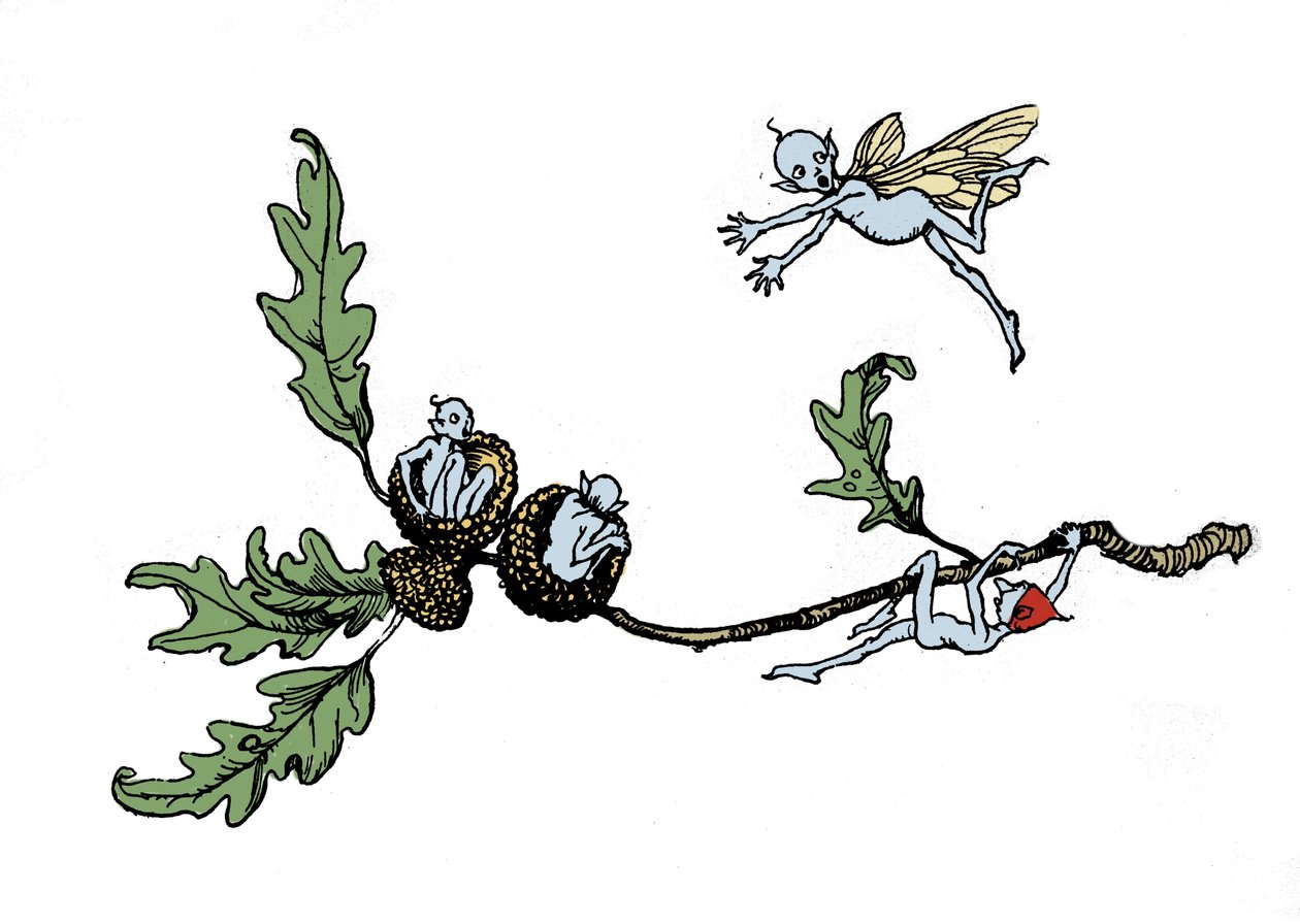 Ilustracja Arthura RACKHAMA (1867-1939) do „Snu letniej nocy” Williama Szekspira autorstwa Arthur Rackham