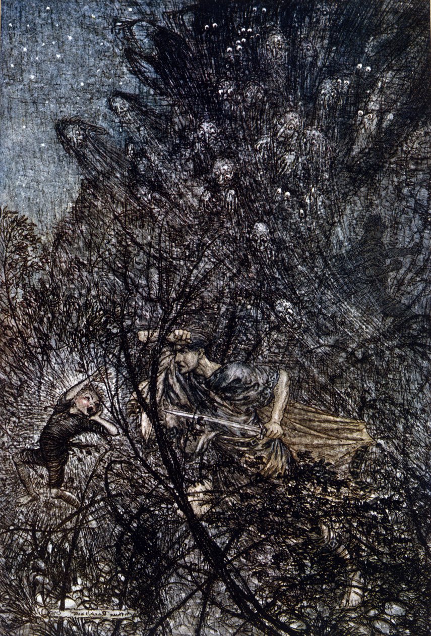 Ilustracja Arthura RACKHAMA (1867-1939) do „Snu letniej nocy” Williama Szekspira autorstwa Arthur Rackham